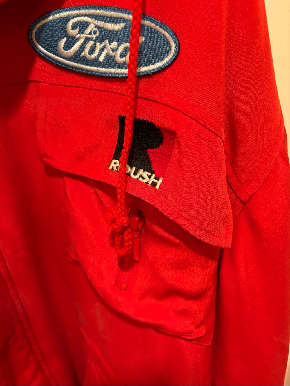 Ford Red Racing Style Jacket Roush Racing - Picture 4 of 9